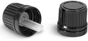 cap and orifice reducer for essential oil bottles