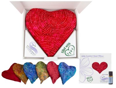 Buy The Little Comfort Heart Pillow™ on e3’s Aromatherapy Gift Page to receive a special discount,. Choose fabric, herbal scent and soothing essential oils.