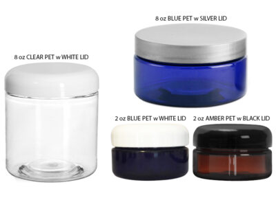 PET Jars for Aromatherapy Bath salts, sugar scrubs and cream
