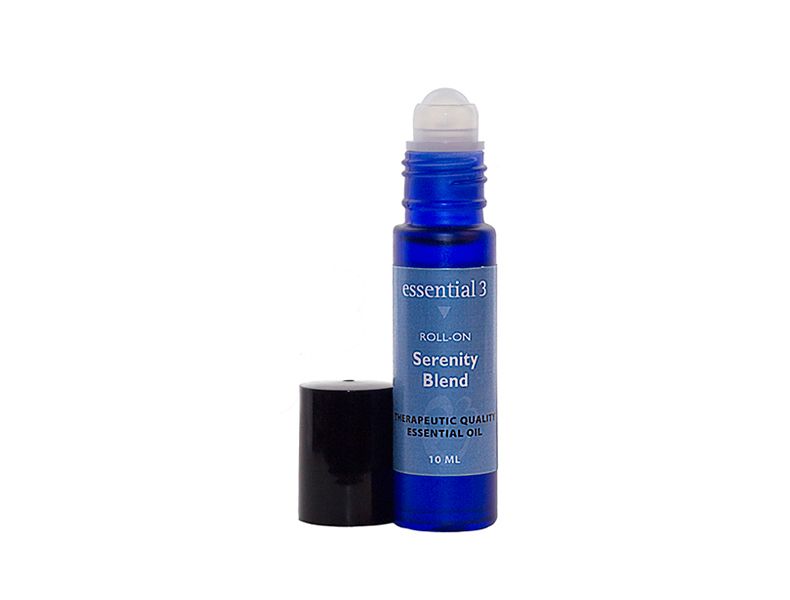 e3’s Serenity Roll-on is designed to calm you with its complex blend of soothing sweet florals, woodsy barks, pungent resins and refreshing citrus.