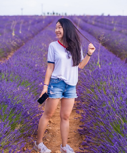 People who visit Lavender Fields Forever farm tell Caryn how tension or anxiety just melts away after a few minutes of being near those aromatic lavender fields!