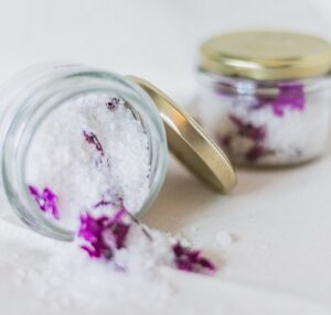 Remember to take time for self-care during the holiday season, and using cheery bath salts is one of the best ways to do it.