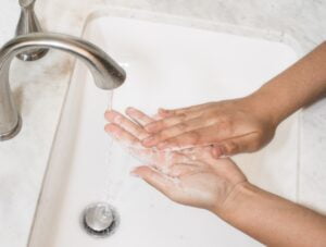 Keep your hands washed with gently Holiday Foaming soap that uses a  winter essential oil recipe from Caryn