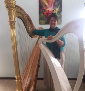 Caryn interview Celia Canty, a Certified Healthcare Musician and Providence Hospice Harpist, about how she incorporated music and aromatherapy